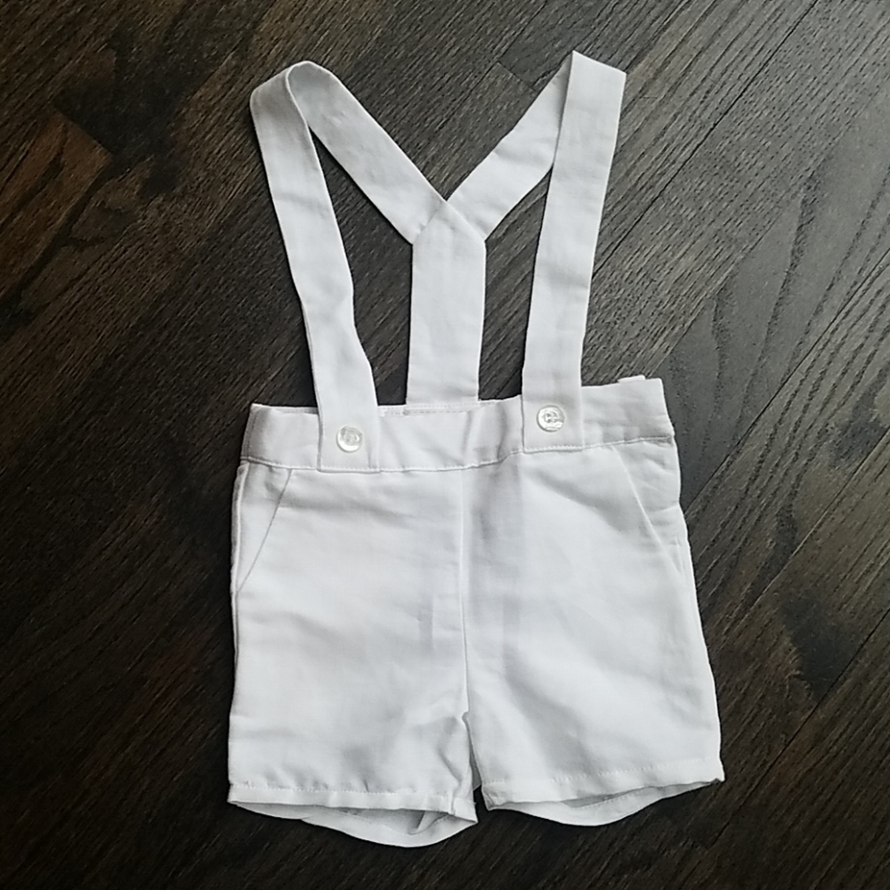 NWT Jacadi white linen shorts